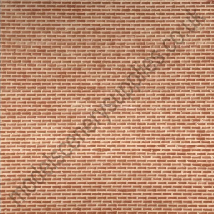 Brick Textured 3D Sheet OO Gauge Plain Bond Brick Scale 1:76