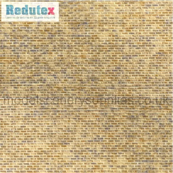 Brick Textured 3D Sheet OO Gauge Brick Plain Bond Heather 076LD121
