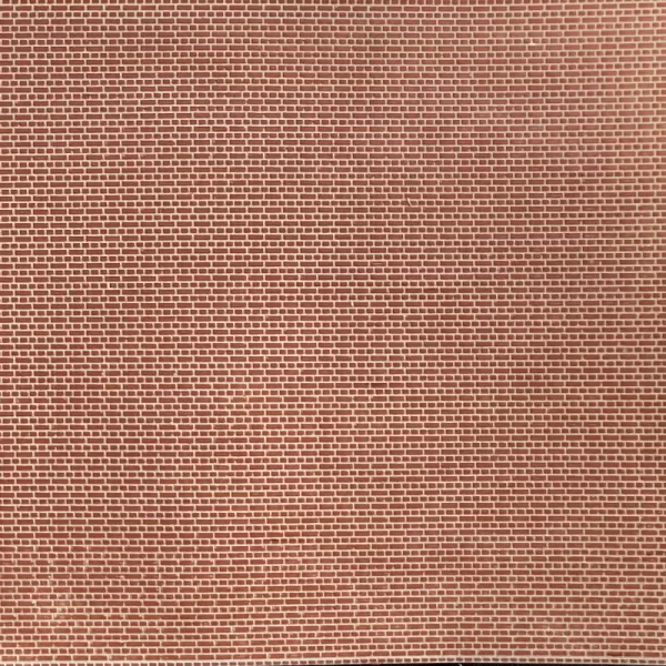 Brick Textured 3D Sheet OO Gauge Engineering Red Brick Scale 1:76 Redutex 076LD812