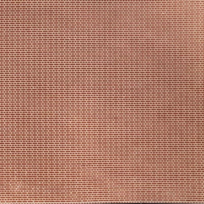 Brick Textured 3D Sheet OO Gauge Engineering Red Brick Scale 1:76 Redutex 076LD812