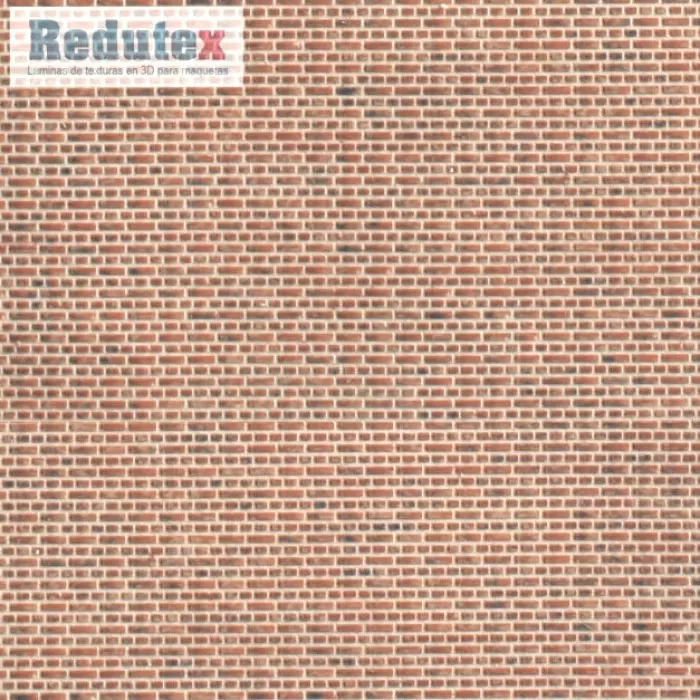 Brick Textured 3D Sheet OO Gauge Engineering Red Brick Scale 1:76 Redutex 076LD822