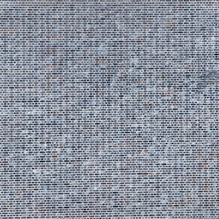Brick Textured 3D Sheet OO Gauge Engineering Blue Brick Scale 1:76 Redutex 076LD824