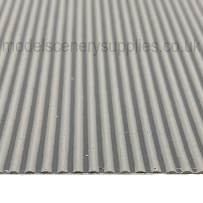 Corrugated Tin 3D Sheet Light Grey Redutex 076PO111