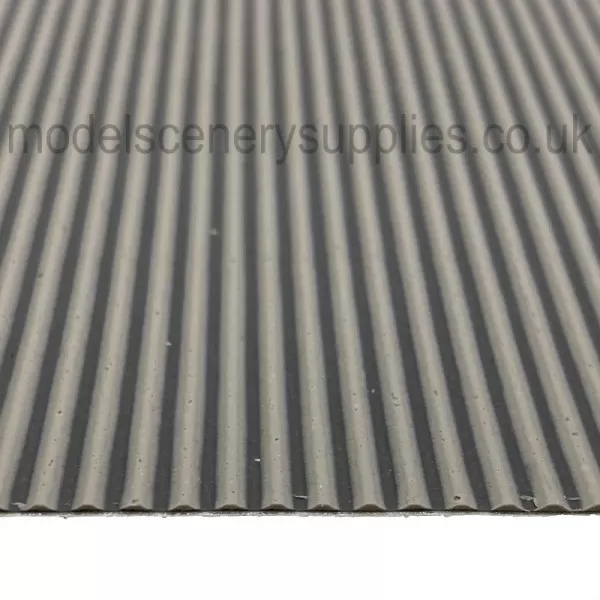 Corrugated Tin 3D Sheet Grey