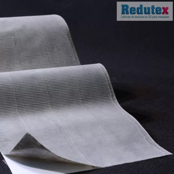 Tin Roof Textured 3D Sheet OO Gauge Grey Corrugated Tin