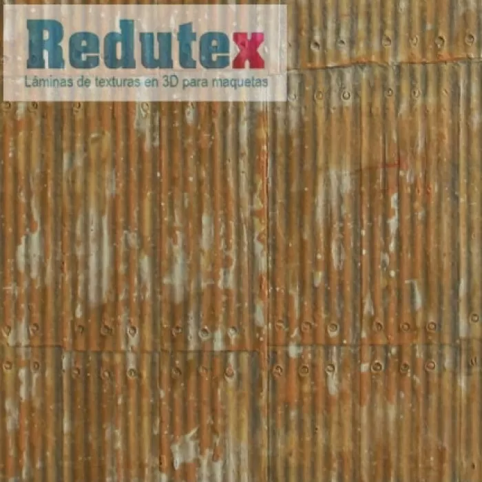 Tin Roof Textured 3D Sheet OO Gauge Rusty Corrugated Tin