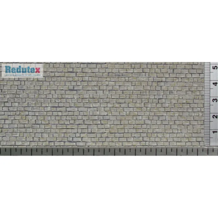 Stone Block Brick Textured 3D Sheet  Scale 1:87 Redutex 087BF123