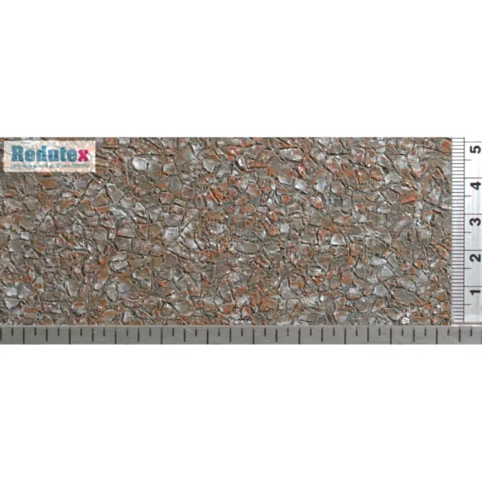 Random Brown Stone Surface Textured 3D Sheet OO Gauge Redutex 087MP124