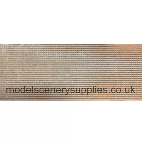 Tile Textured 3D Sheet (Ridge Tile) OO Light Terracotta Tile 087RT112