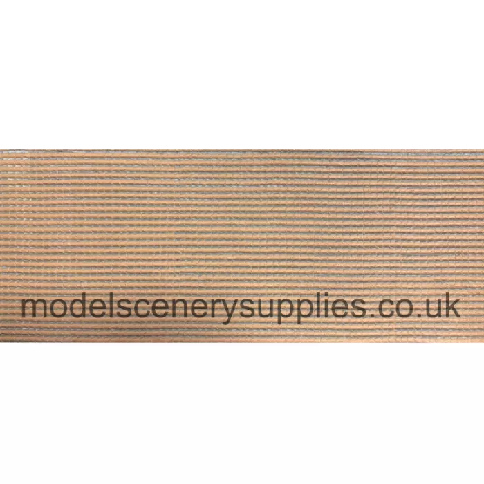 Tile Textured 3D Sheet (Ridge Tile) OO Light Terracotta Tile 087RT112