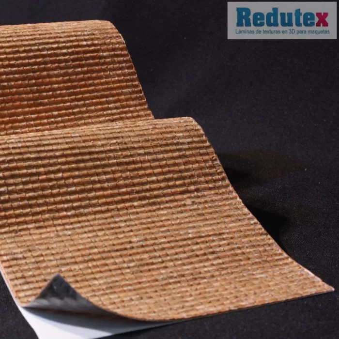 Tile Textured 3D Sheet OO Gauge Terracotta Tile