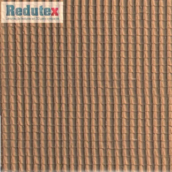 Tile Textured 3D Sheet OO Gauge Light Terracotta Tile 087TC112