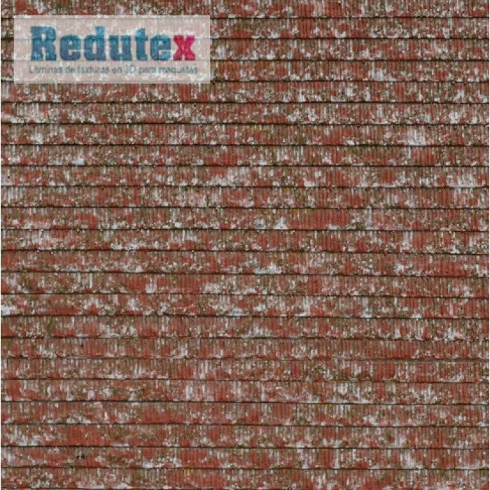 Tile Textured 3D Sheet OO Gauge Modern Concrete Tile