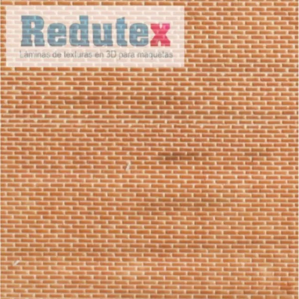 Brick Textured 3D Sheet N Gauge Plain Bond Terracotta Brick