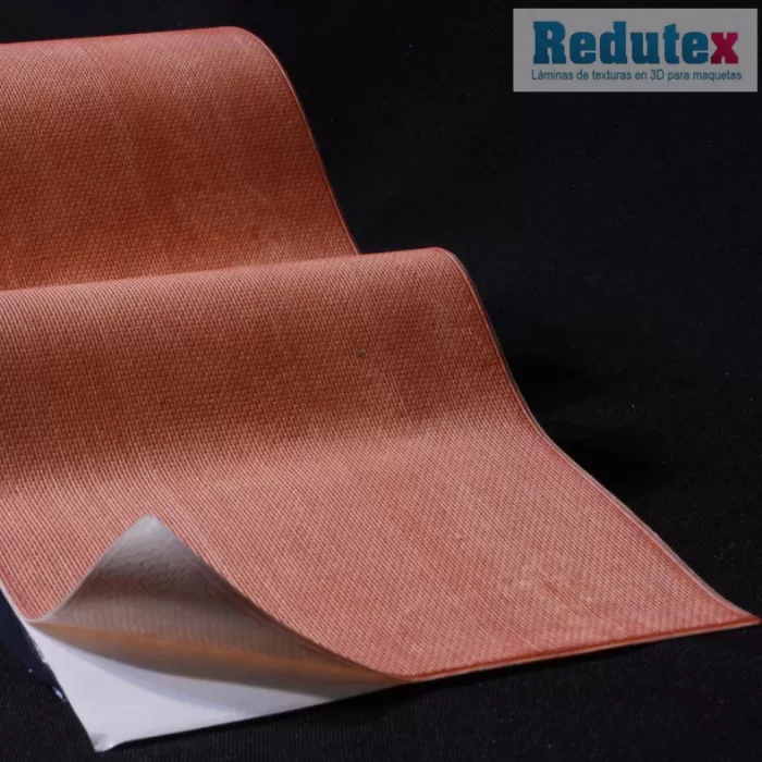 Brick Textured 3D Sheet N Gauge Plain Bond Terracotta Brick