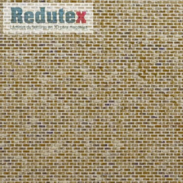 Brick Textured 3D Sheet N Gauge Plain Bond Beige Brick