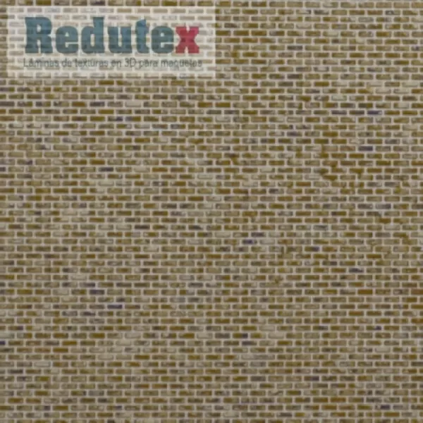 Brick Textured 3D Sheet N Gauge Plain Bond Beige Brick