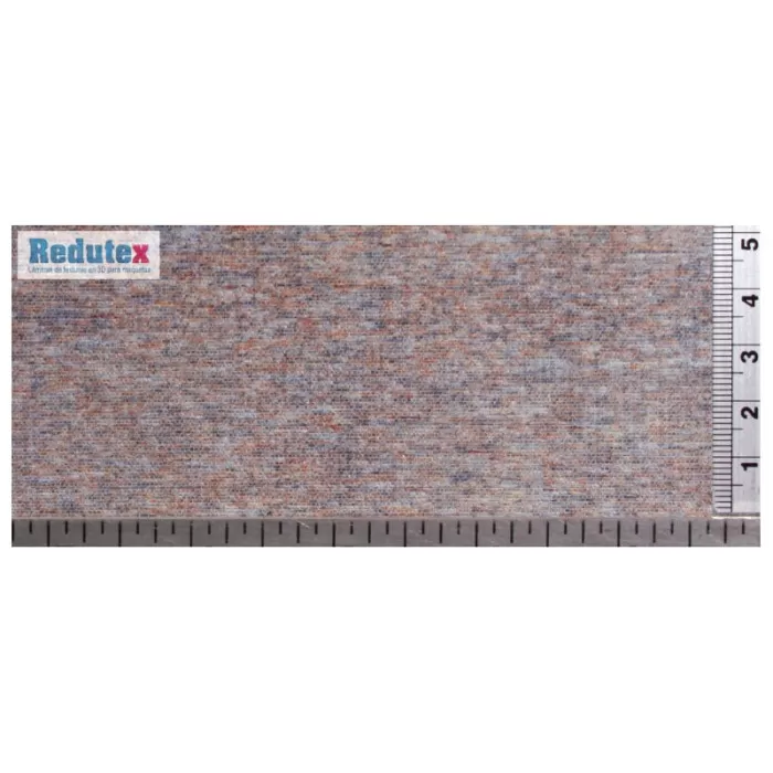 Brick Textured 3D Sheet N Gauge Weathered Engineering Brick