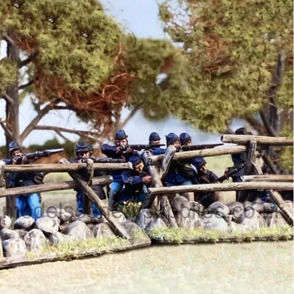Cross and Rail Fencing  28mm