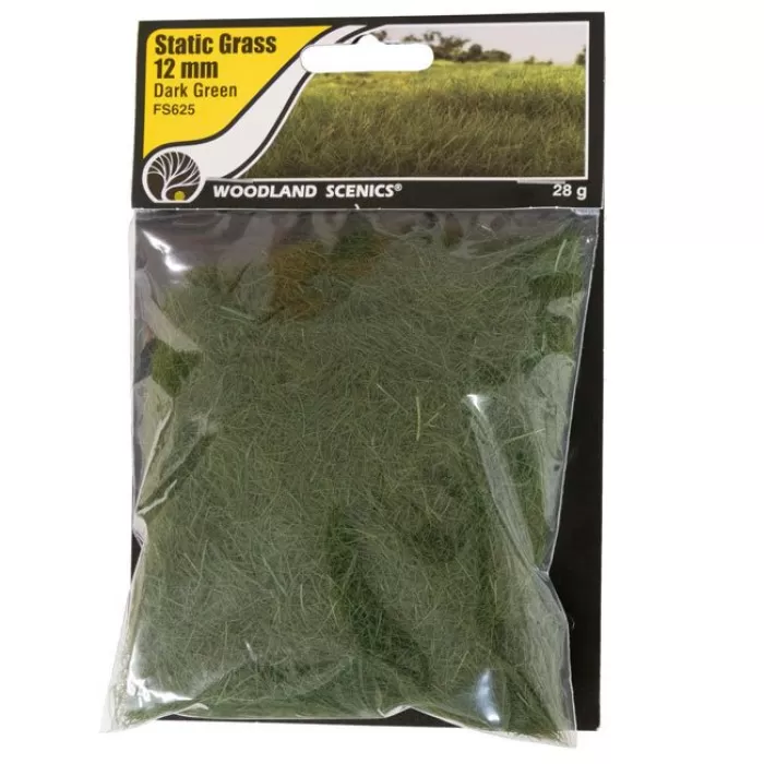 Static grass Dark Green 12mm Woodland Scenics FS625