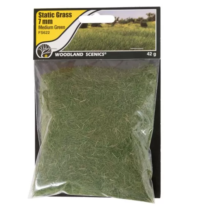 Static grass Medium Green 7mm Woodland Scenics FS622