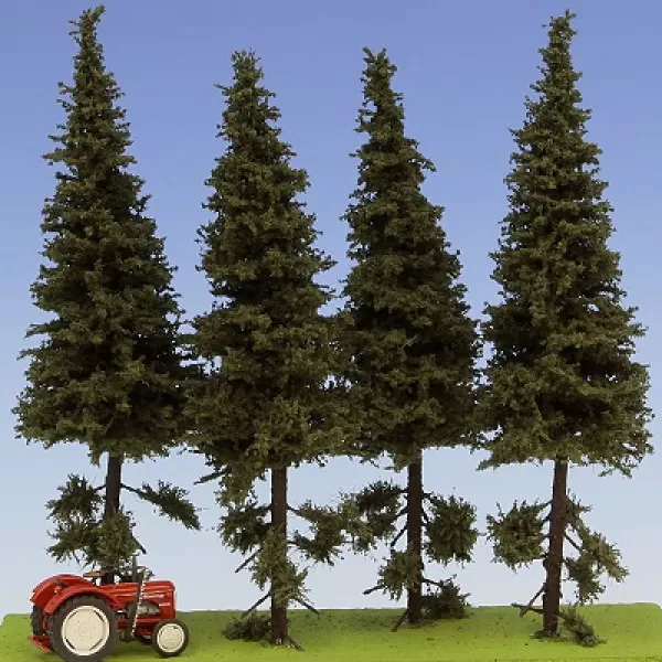 Spruce Trees with dead branches 150mm tall