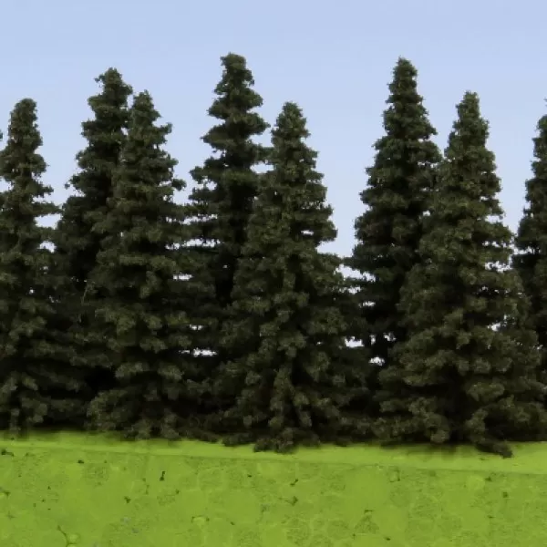 Spruce Trees 50mm tall Model Scene SM050