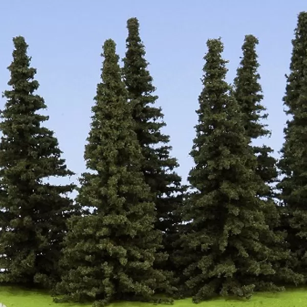 Spruce Trees 70mm tall Model Scene SM070