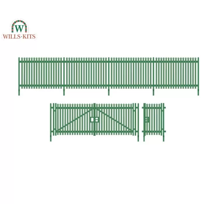 Palisade Fencing with Gates OO  Wills SSM316