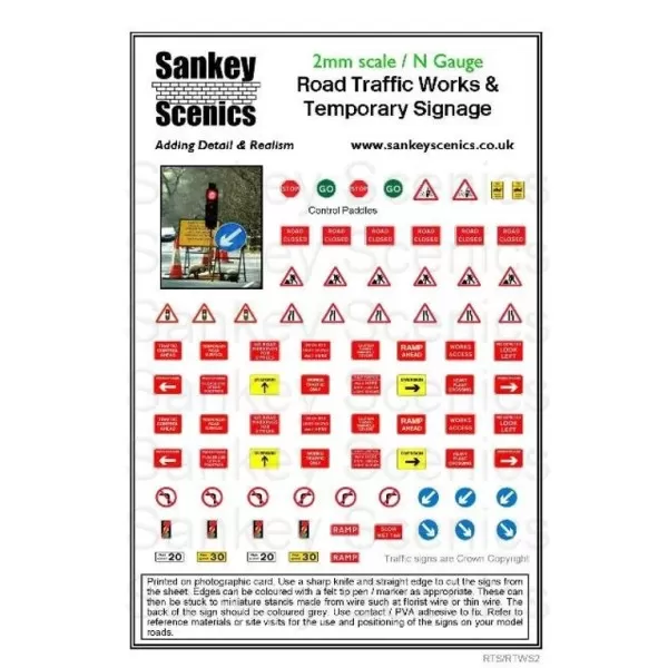 Road Traffic Works and Temporary Signage N gauge