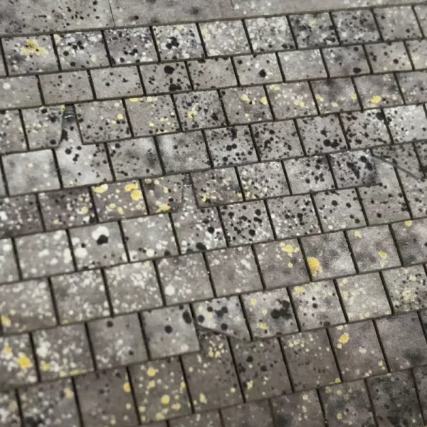 Weathered Laser Cut Roof Slate Strips OO LX410