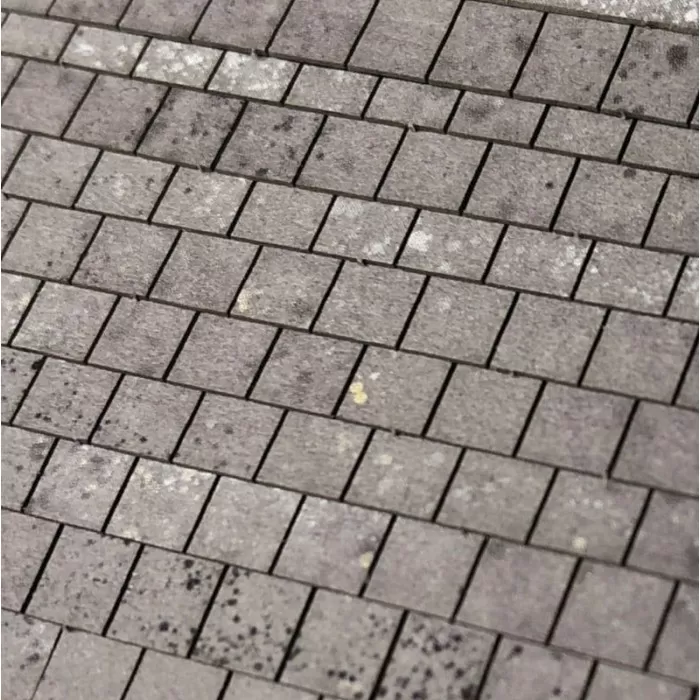 Lightly Weathered Laser Cut Roof Slate Strips OO LX415