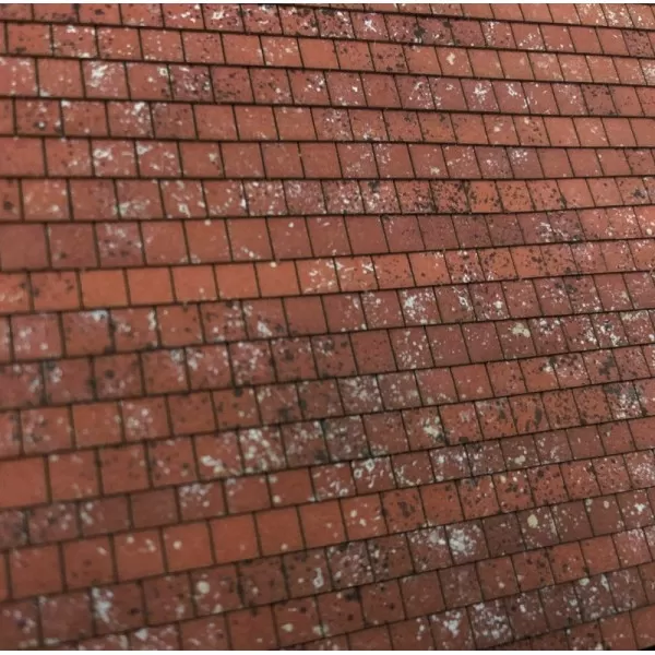 Weathered Laser Cut Terracotta Roof Tile Strips OO LX418