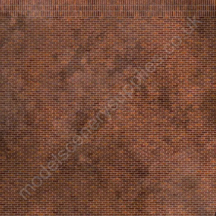 Stretcher Bond Victorian Weathered Red Brick Building Paper OO TX100