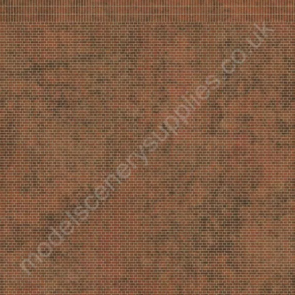 English Bond Old Red Brown Brick Building Paper OO TX108