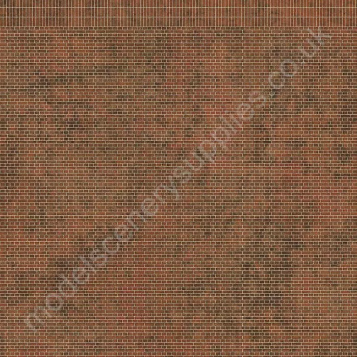 English Bond Old Red Brown Brick Building Paper OO TX108