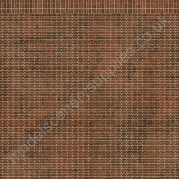 English Bond Dirty Red Brick Building Paper OO TX263