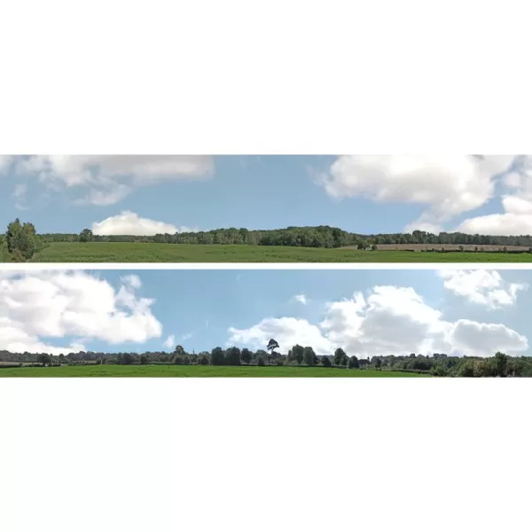 Backscene Countryside Village Church (Binsted) SG711 OO 12 inch tall