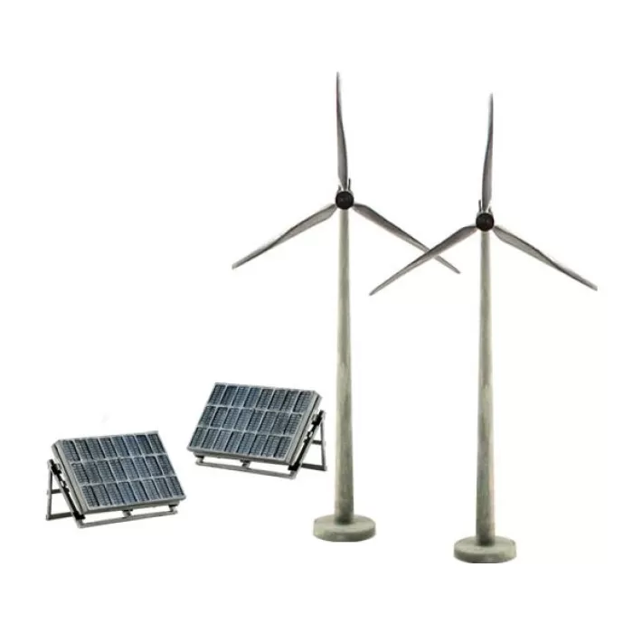 Wind Turbines And Solar Panels SP4448