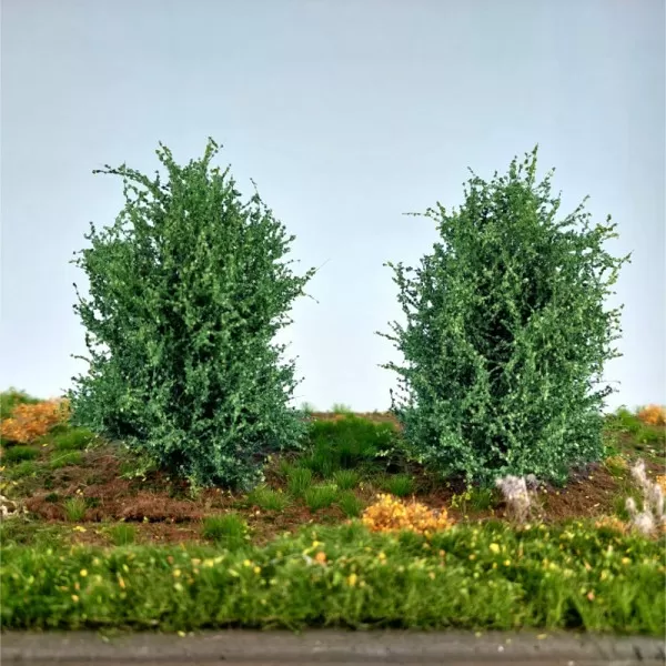 Bushes Summer Green 100mm Tall Silhouette 350-42