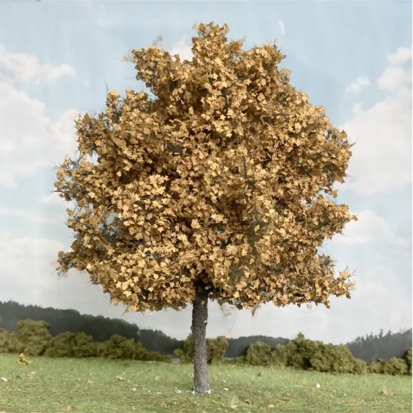 Maple Tree Early Autumn Yellow 160mm tall Silhouette 230-55