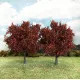 Maple Trees Autumn Red 75mm tall (2pack) Silhouette 230-65