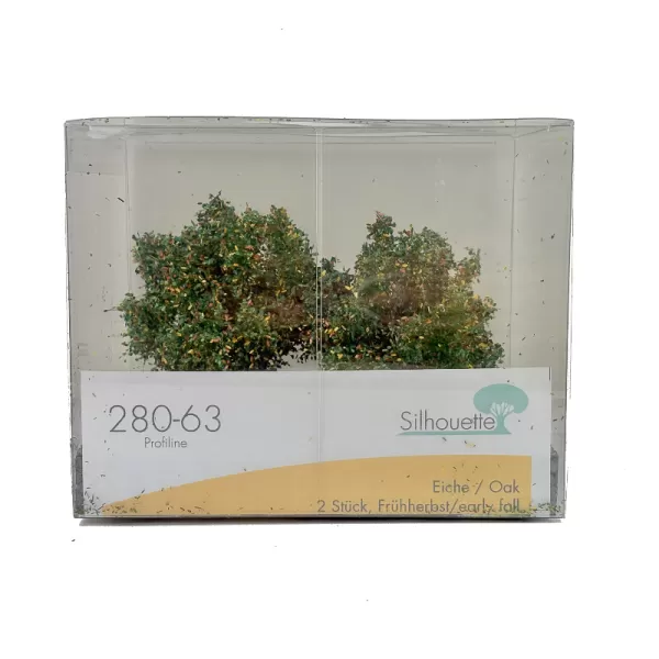 Oak Tree Autumn 100mm tall  Silhouette 280-63