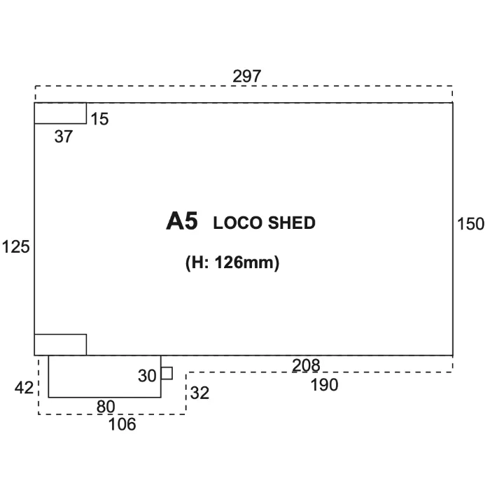 Two Road Locomotive Shed OO - Superquick A5