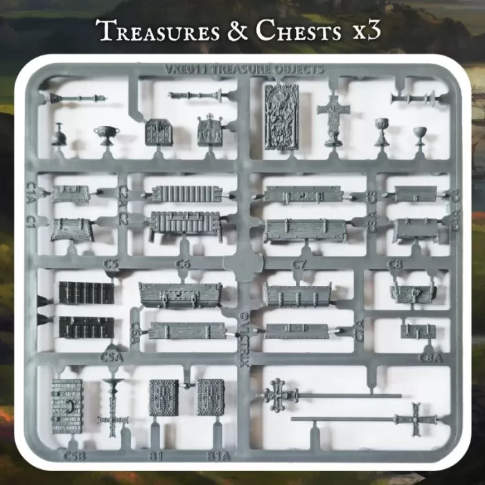 Treasures Artefacts, Caskets and Chests 28mm Victrix VXE011