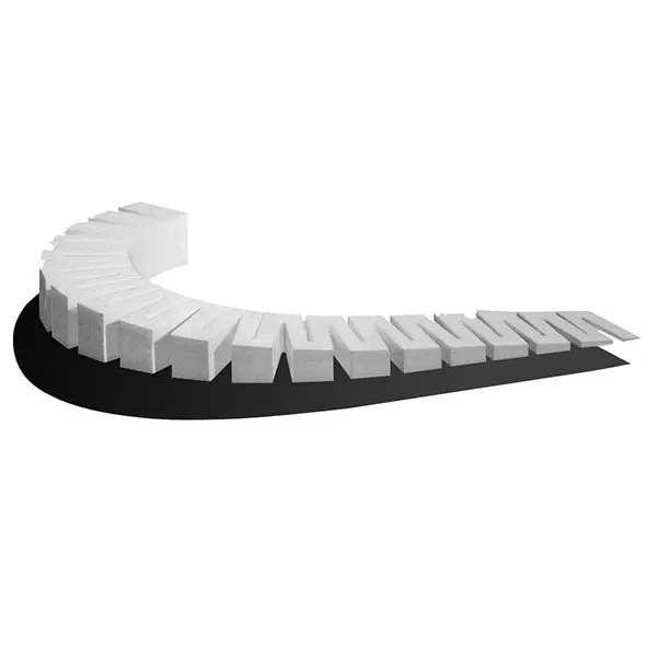 Track incline/decline Starter 4% 25mm high (4sections)