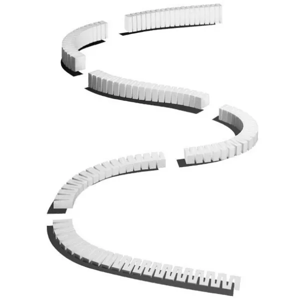 Track incline/decline Set 3% over 12' ST1416