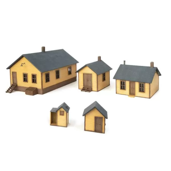 Wooden Works Buildings Mixed pack of 5 OO Cornerstone 933-4060