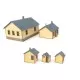 Wooden Works Buildings Mixed pack of 5 OO Cornerstone 933-4060