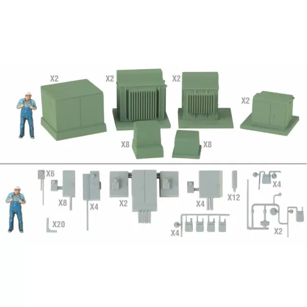 Electric Transformers cabinets and meters  OO Cornerstone 933-4075
